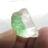 Clear Strontrium-bearing “Chrome” Fluorite with Green Phantoms from Colombia CF03R