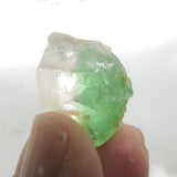 Clear Strontrium-bearing “Chrome” Fluorite with Green Phantoms from Colombia CF03R