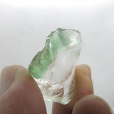 Clear Strontrium-bearing “Chrome” Fluorite with Green Phantoms from Colombia CF05R